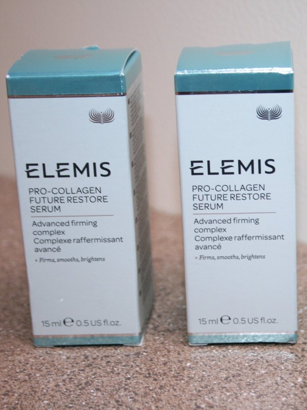 2 x ELEMIS Pro-Collagen Future Restore Serum 0.5oz Travel = 1oz Full Size $155